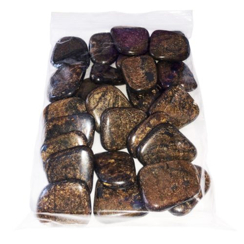 sachet pierres plates bronzite
