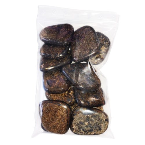 sachet pierres plates bronzite