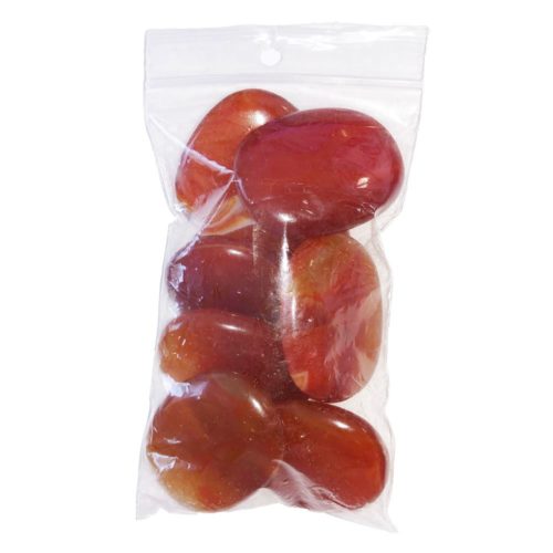 sachet pierres plates cornaline