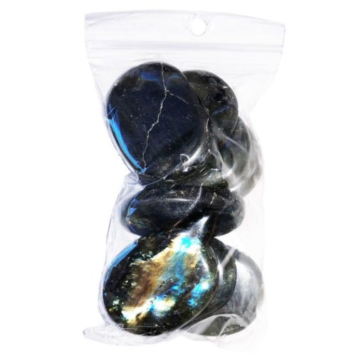 sachet pierres plates labradorite