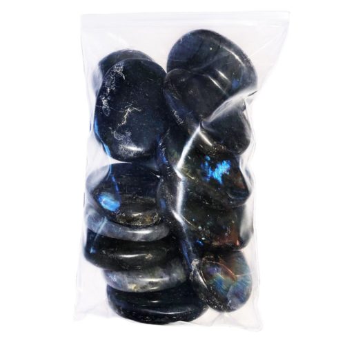 sachet pierres plates labradorite