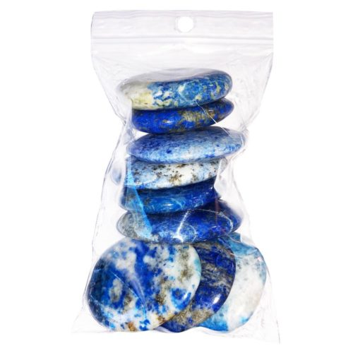 sachet pierres plates lapis lazuli