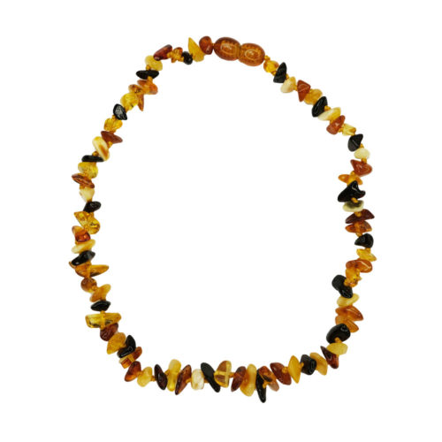 collier ambre multicolore pour enfant