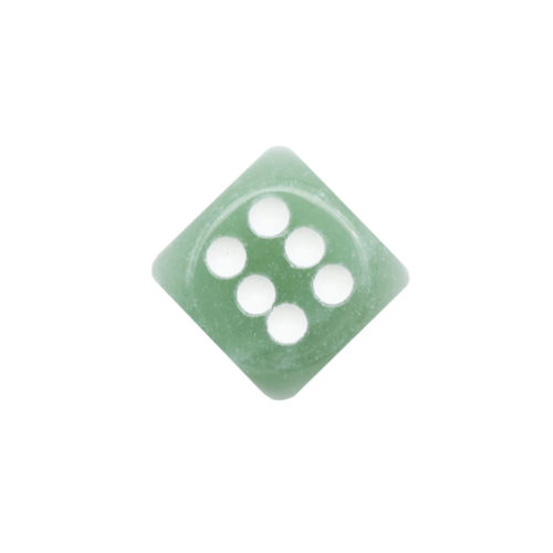 jeu de dés aventurine verte