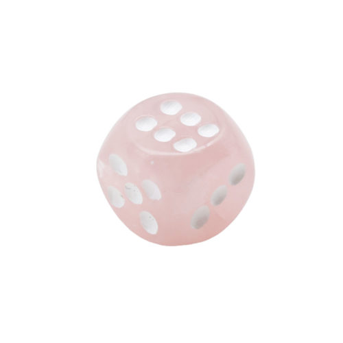 jeu de dés quartz rose