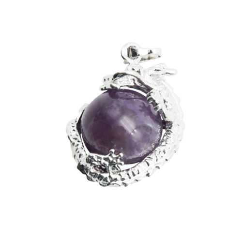 pendentif améthyste dragon
