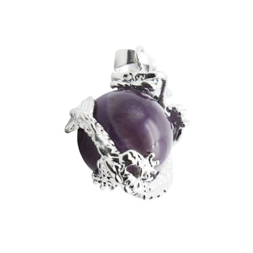 pendentif améthyste dragon