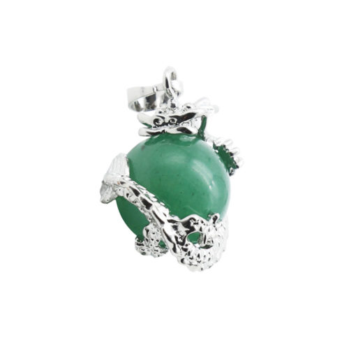 pendentif aventurine verte dragon