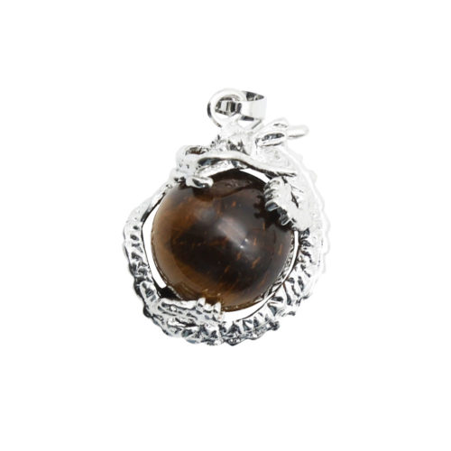 pendentif oeil de tigre dragon