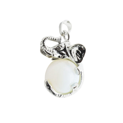 pendentif opale synthétique elephant