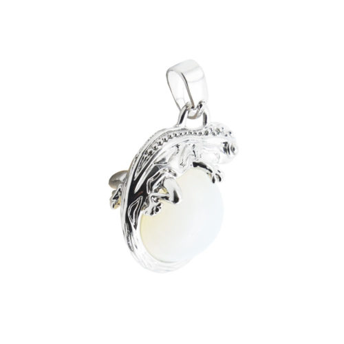 pendentif opale synthetique lezard