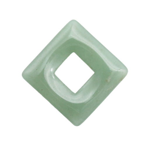 pi chinois ou donut aventurine verte carré