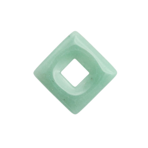 pi chinois ou donut aventurine verte petit carré