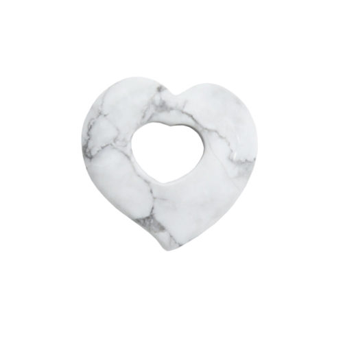 pi chinois ou donut howlite coeur
