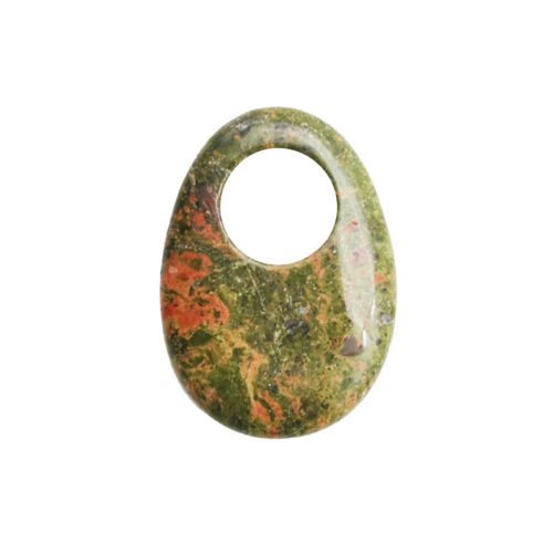 pi chinois ou donut unakite oval