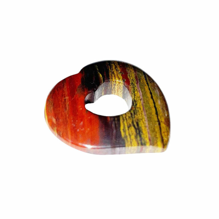 Naturosphère Pi Chinois Donut Oeil De Boeuf - Pendentif Pierre Naturelle 2-5 Cm, Symbole Chance Et Richesse