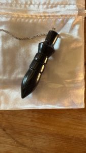 Pendule Obsidienne Manta Huichol - Égyptien Thot photo review