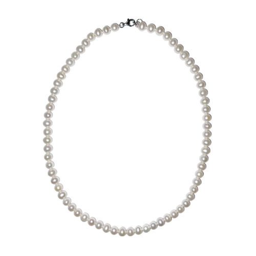 collier perles eau douce perles boules 6mm