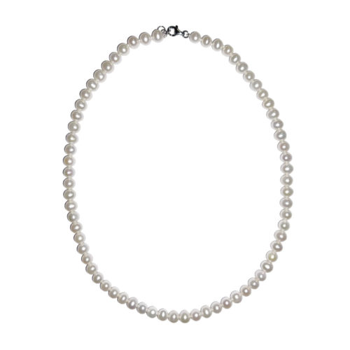 collier perles eau douce perles boules 6mm