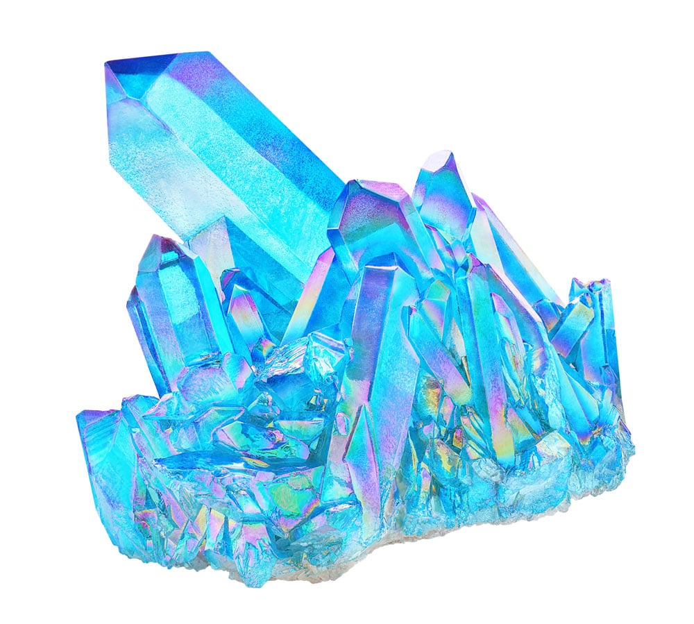 Aqua Aura bleu électrique — vertus communication chakra gorge clarté expres sion authentique lithothérapie