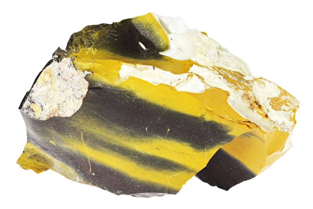 Jaspe mokaïte brut - origine silicification radiolaires Formation Windalia Crétacé inférieur