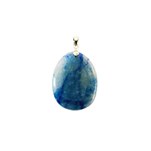pendentif-quartz-bleu-pierre-plate