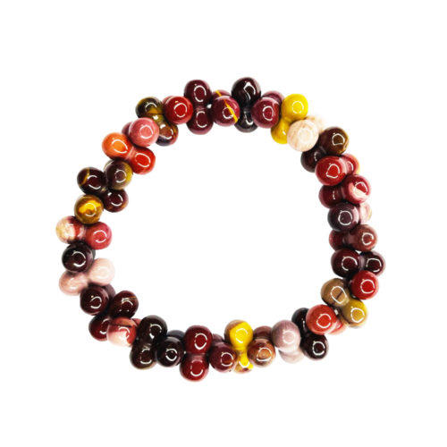 Bracelet En Jaspe Océane - Pierre Naturelle, Bien-être, Cadeau Femme Ou Homme