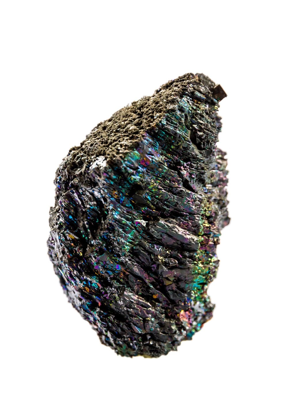 Carborandite polie arc-en-ciel - dureté 9 Mohs, propriétés énergétiques transformation alchimique