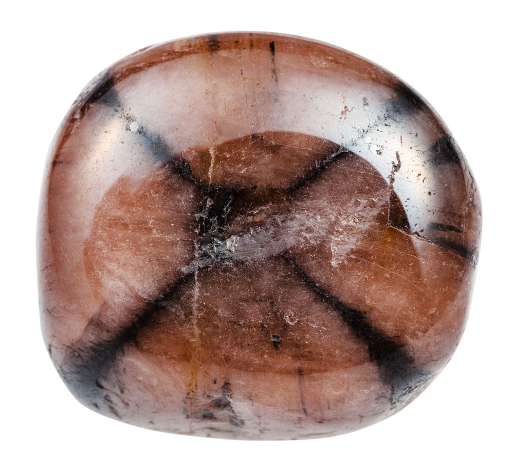 Chiastolite polie - vertus de protection transition ancrage chakra racine et plexus solaire