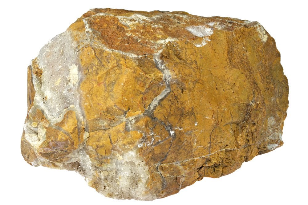 Jaspe jaune naturel du Brésil - gisement, composition et structure microcristalline de quartz