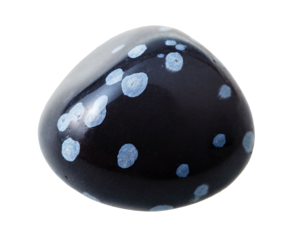 Obsidienne mouchetée polie - propriétés d'ancrage, protection et équilibre émotionnel