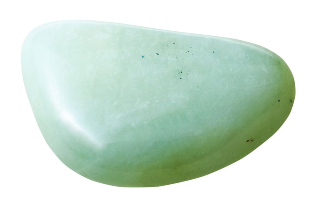 Pierre opale verte polie et naturelle - vertus régénération émotionnelle connexion nature lithothérapie