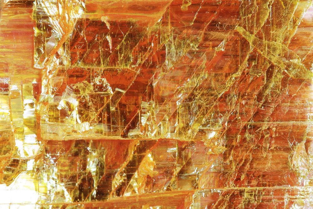 Pierre orpiment jaune citron - pigment antique utilisé par Égypte Pline l'Ancien alchimie