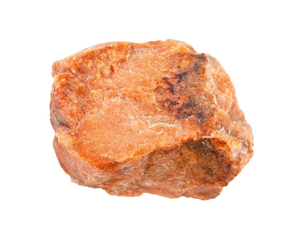 Orthose naturelle du Rajasthan jaune doré - gisement, origine et composition feldspath potassique KAlSi3O8