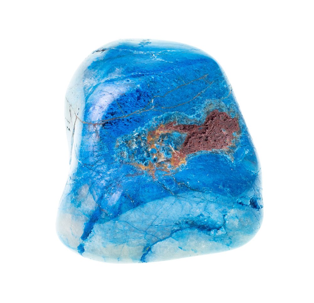 Shattuckite cristaux bleu éclatant - propriétés lithothérapie communication, chakra gorge Vishuddha et troisième oeil Ajna