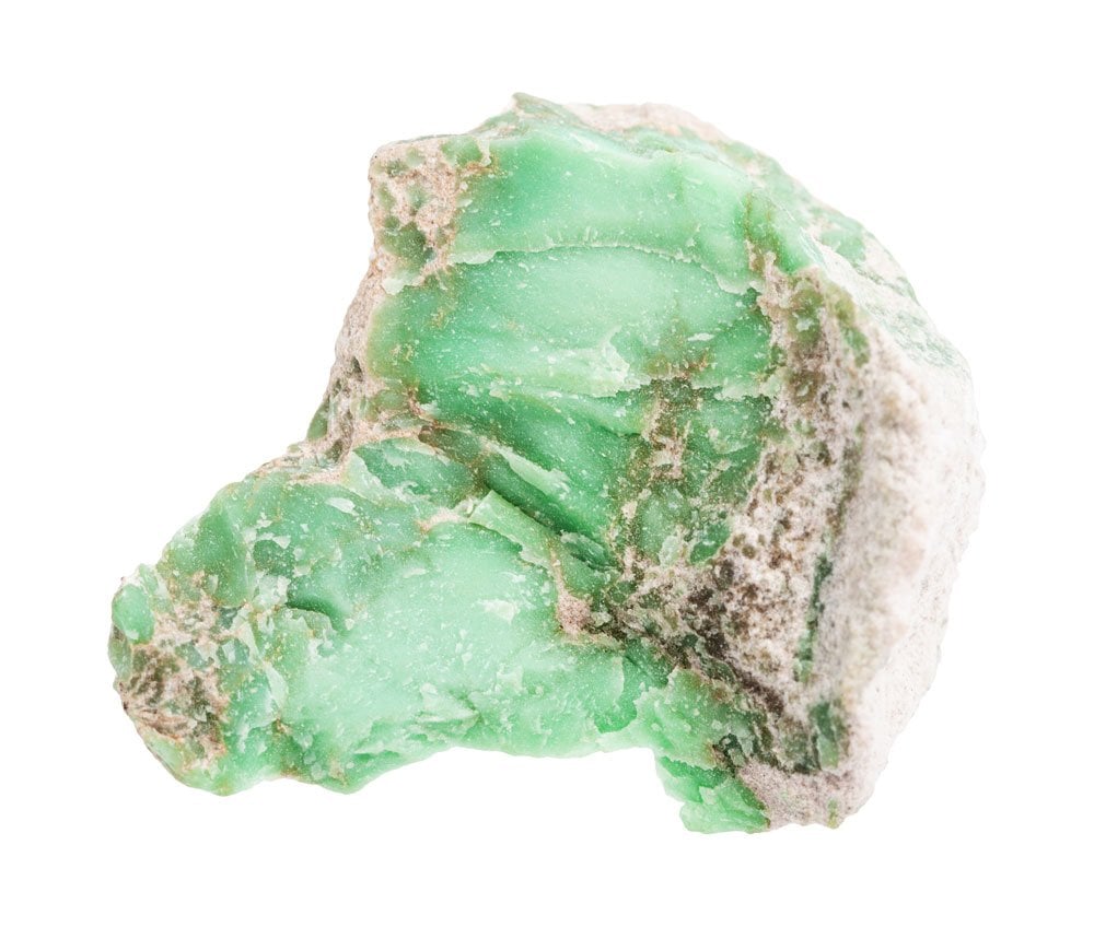 Variscite brute vert pomme - phosphate d'aluminium hydraté, origine et gisements de la pierre