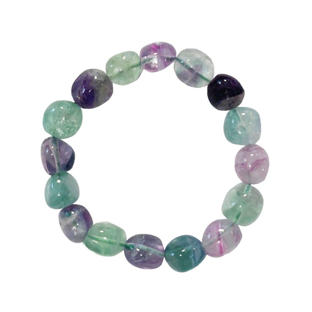 Ce bracelet pierres naturelles est en fluorite. La fluorite est