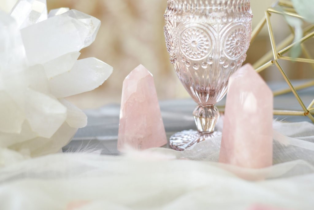 decoration cristal table