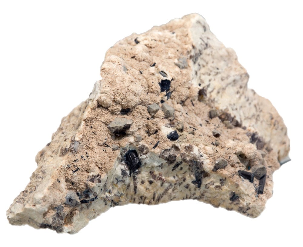 Pegmatite du Brésil à cristaux géants de feldspath et quartz — roche ignée coarse-grained, origine géologique