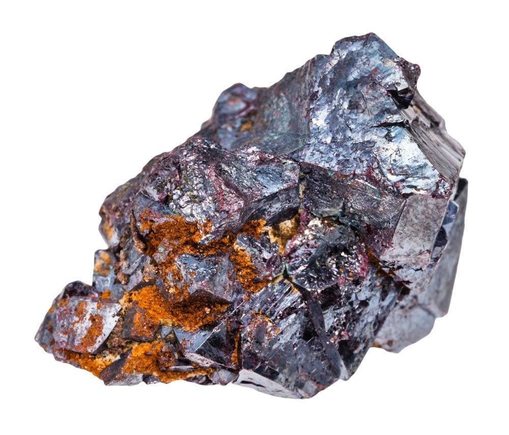 Cristaux cuprite octaédriques et cubiques - gisements Tsumeb Namibie, composition Cu2O oxyde cuivreux