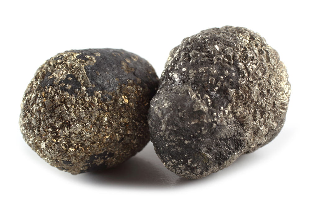Pinas Moqui balls brutes - concrétions ferrugineuses du Brésil et Arizona, composition pyrite grès fer