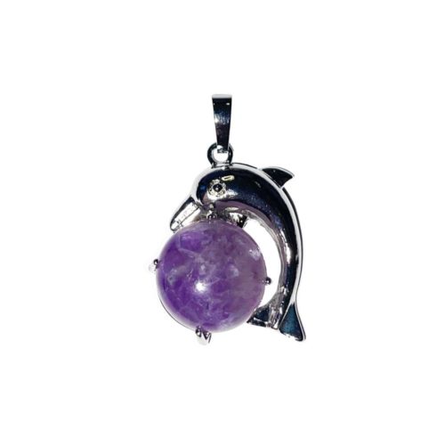 Pendentif améthyste Dauphin