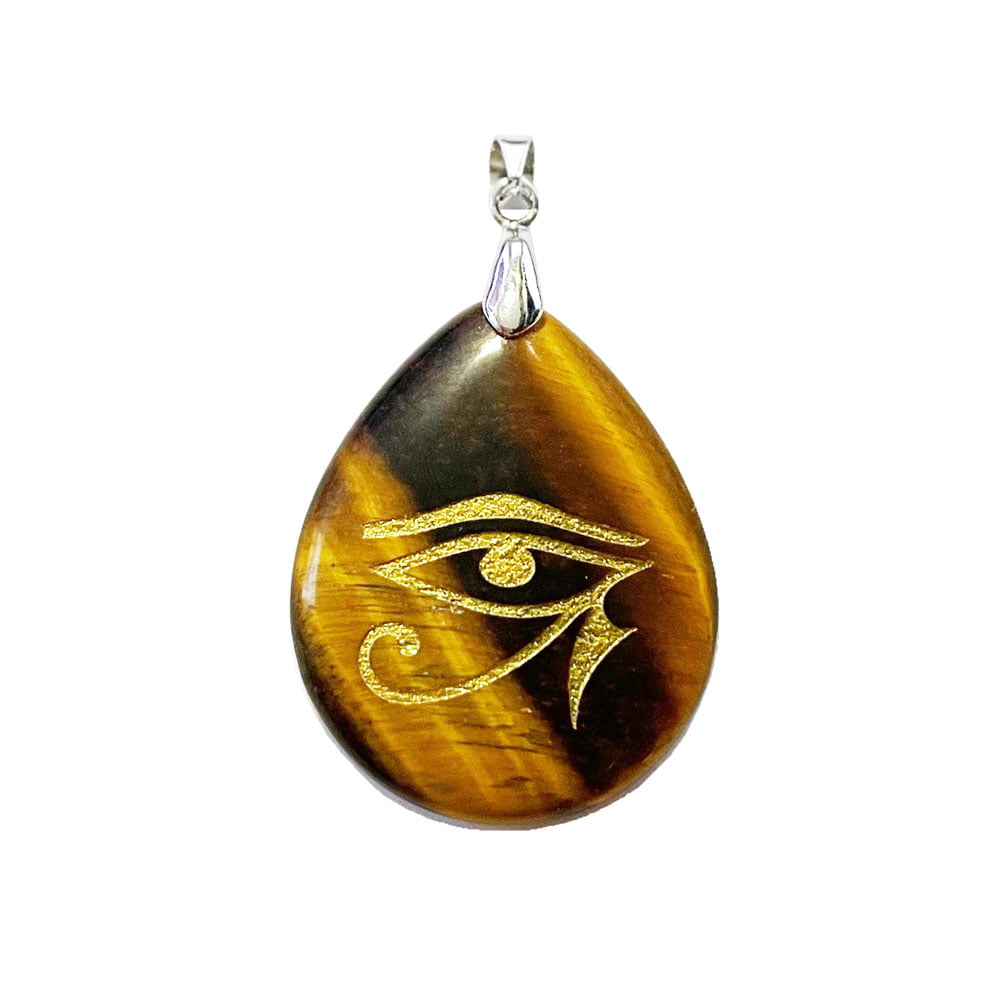 1PC Pendentif Hexagramme En Pierre Naturelle En Oeil De Tigre