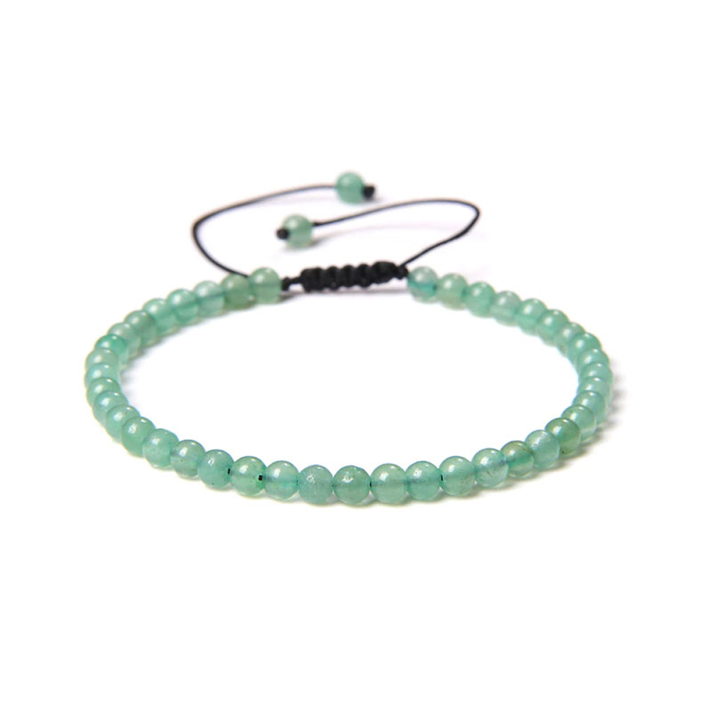 Bracelet Femme Pierres Naturelles Aventurine Verte Perles 8mm