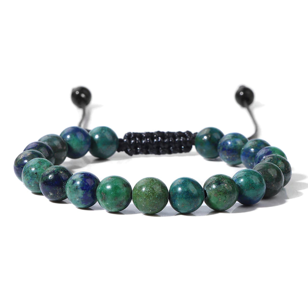 Bracelet - Azurite-Malachite - pierre | Esprit Lithothérapie