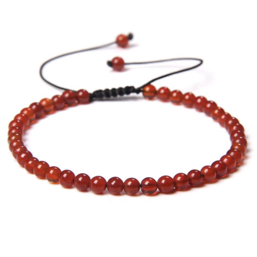bracelet cornaline pierres boules