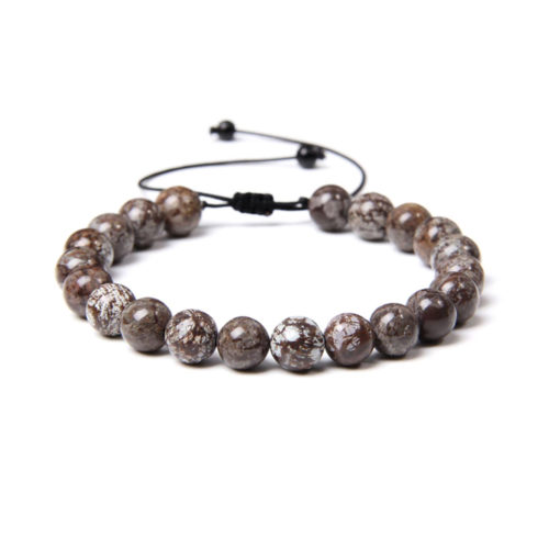 bracelet jaspe neige