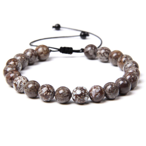 bracelet jaspe neige