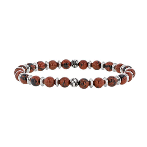 bracelet- obsidienne acajou