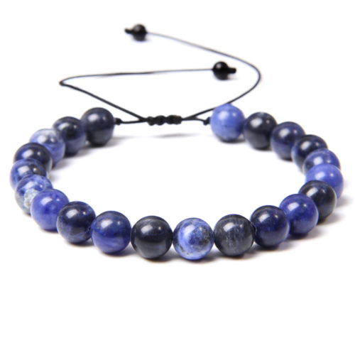 bracelet sodalite pierres boules